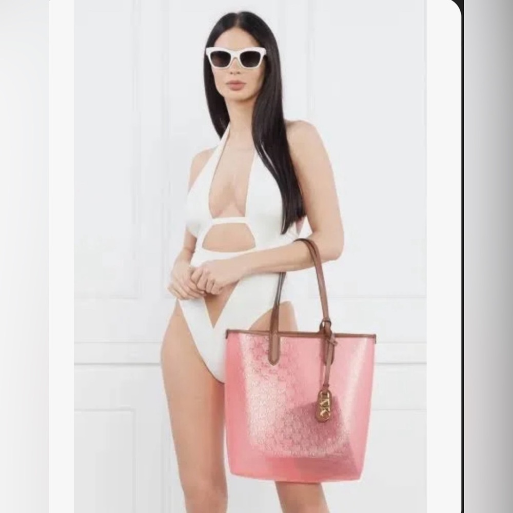 Michael Kors Eliza Large North South Transparent Tote Bag
